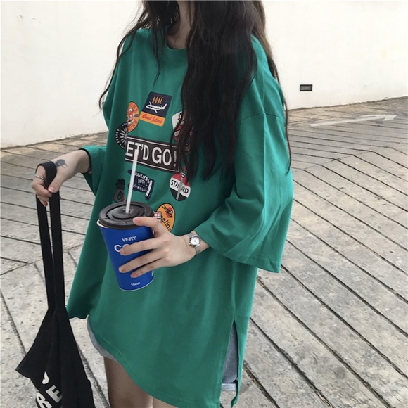 Oversize Short Sleeve Girls Tee - Picture 6 of 8